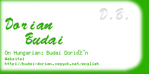 dorian budai business card